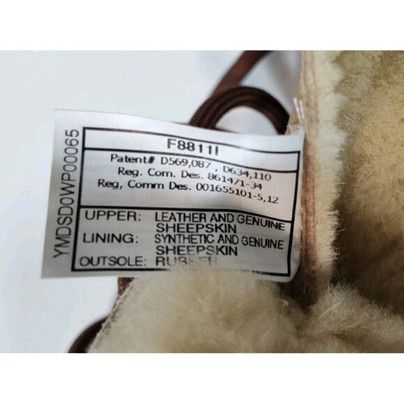 Ugg Belcloud Duck Boot 14" Tall Waterproof Sheepskin Shearling Womens 8 Brown - Picture 11 of 11